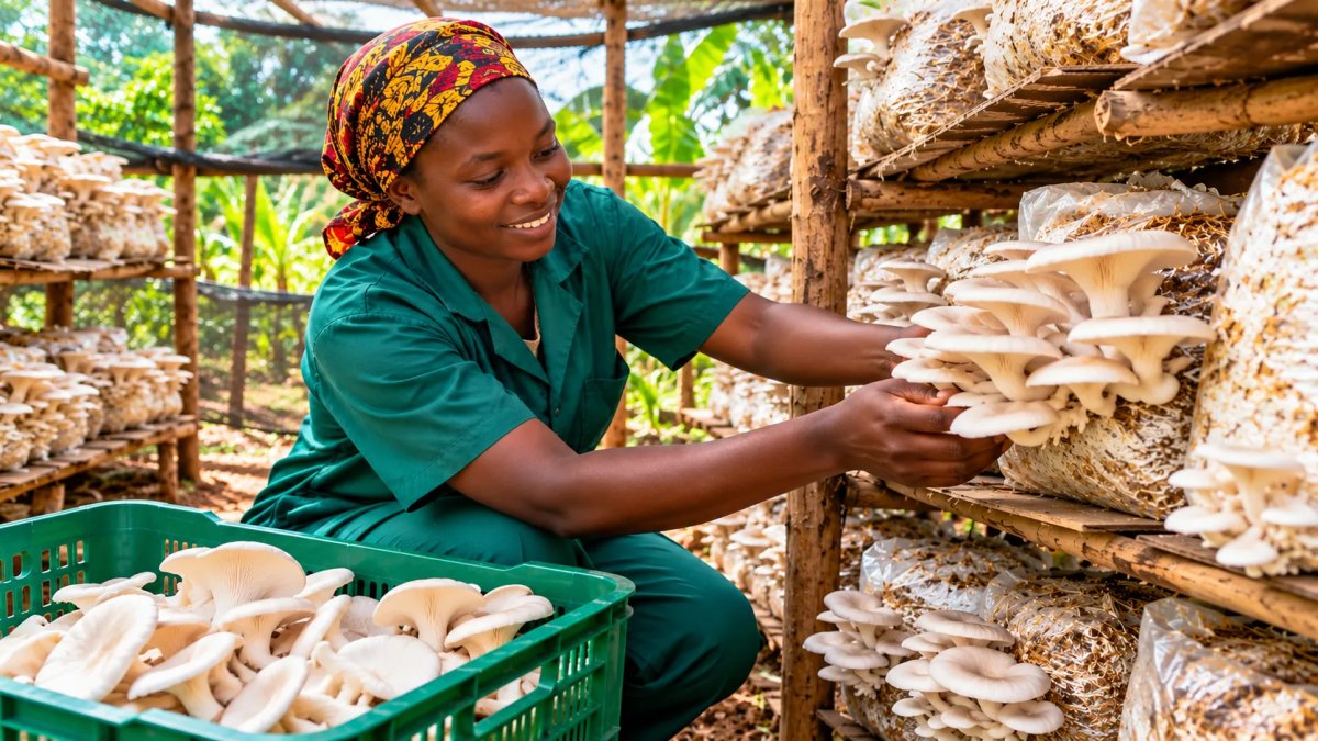 Mushroom Farming in Uganda: Promoting Sustainable Agriculture, Food Production and Income Opportunities for Smallholder Farmers
