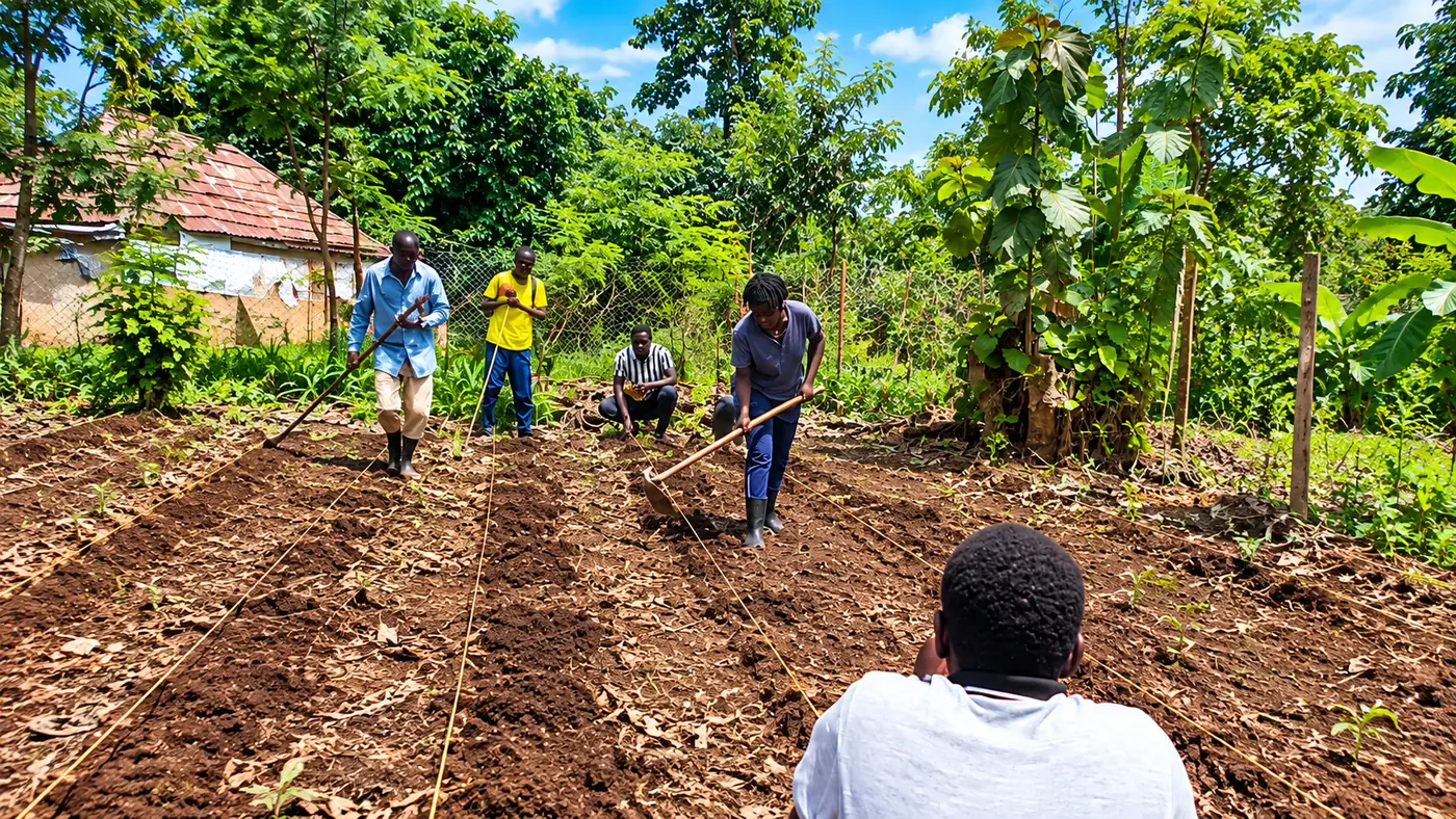 Farmer Training on Row Planting for Improved Farm Management